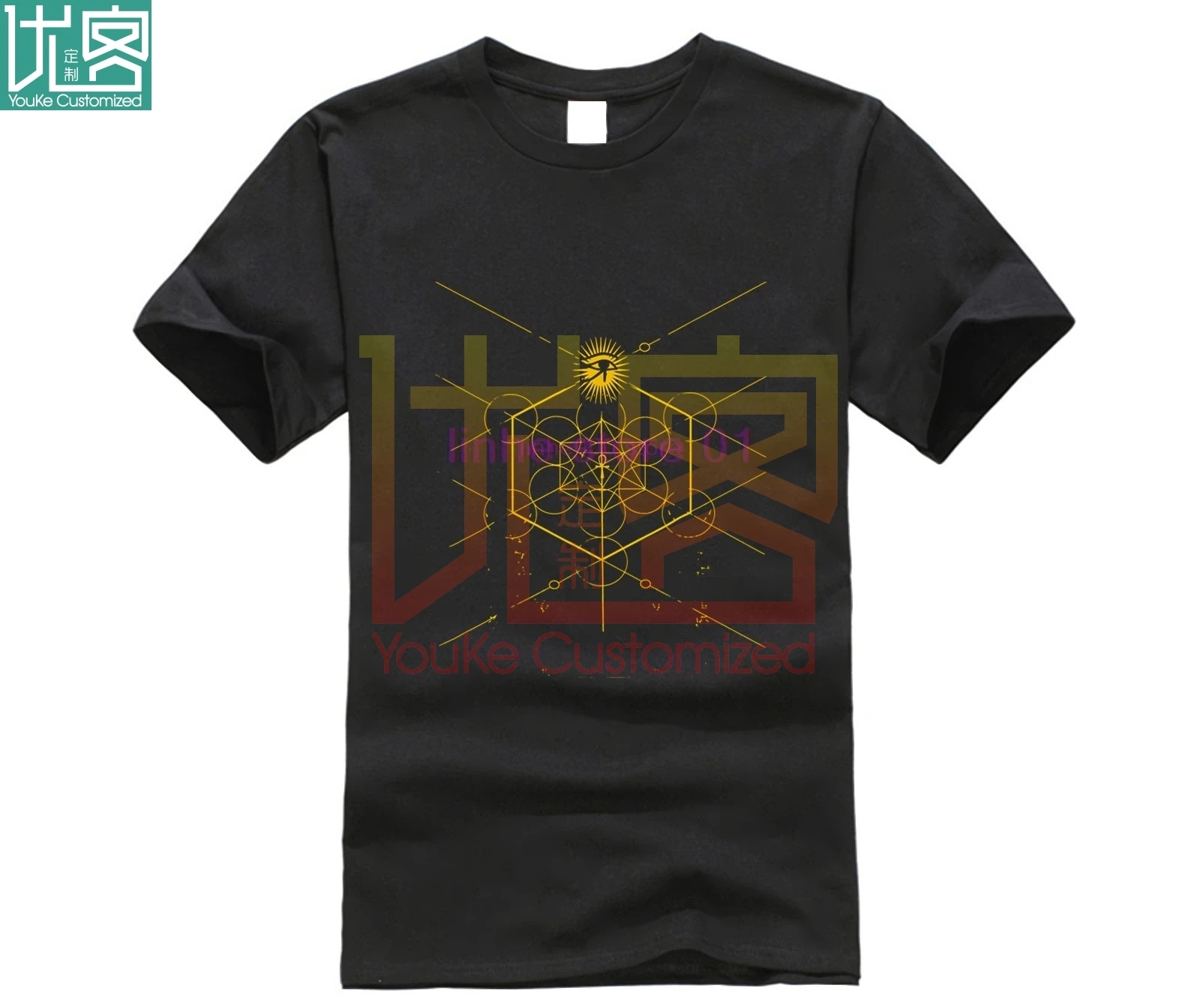 Мужская забавная футболка Женская крутая Sacred Geometry Science египетская HORUS HERU|Мужские