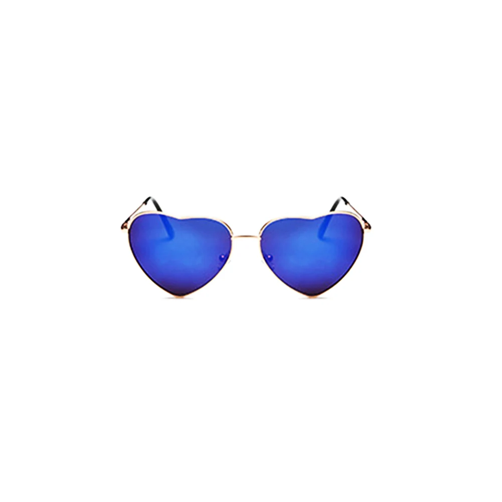 

Ladies Heart Shaped Sunglasses Metal Women Fashion Rimless Love Clear Ocean Lenses Sun Glasses Uv400