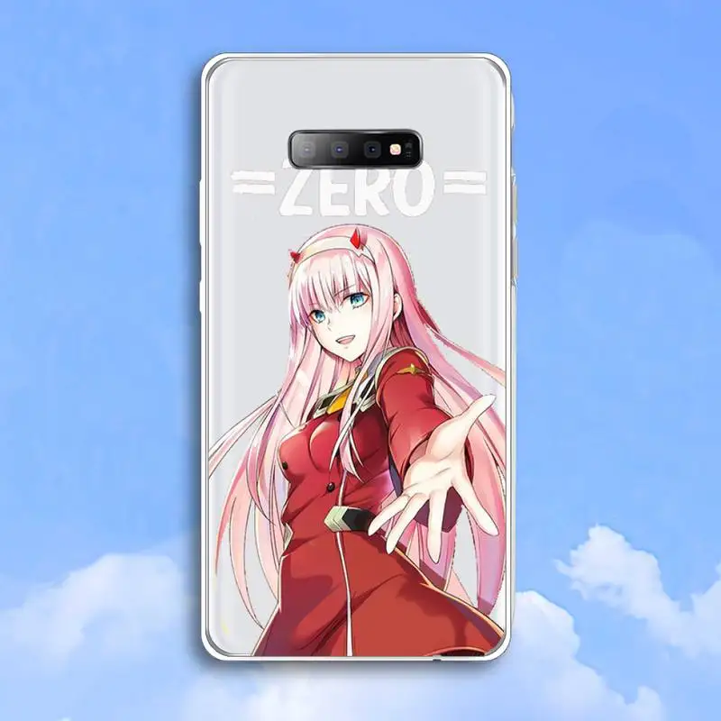 

Zero Two Darling in the FranXX Anime Hard Phone Case Transparent For Samsung Galaxy A 71 21s S note 8 9 10 plus 20 ultra