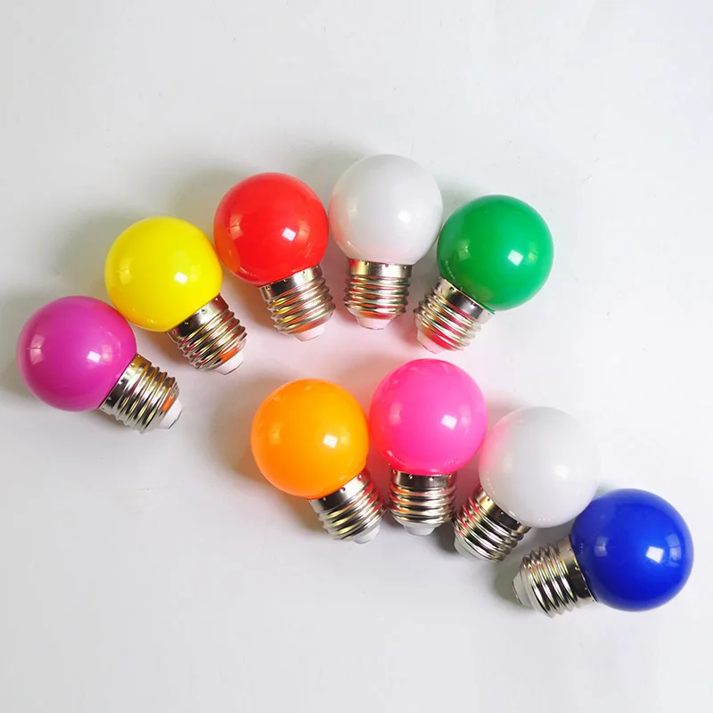 10 шт./лот Светодиодная лампа 3 Вт цветная лампада Ampoule E27 RGB SMD 2835 фонарик домашний