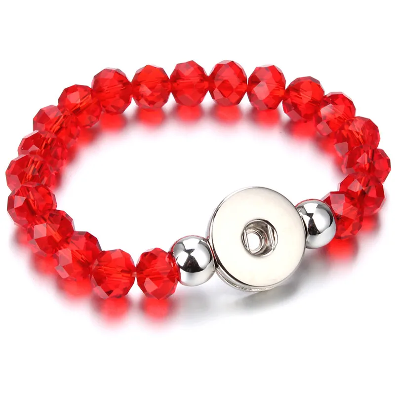 Красочные Бусины браслет с застежкой сделай сам подвесками 18 мм кнопки ювелирные