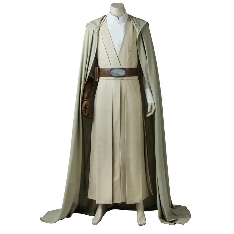 Костюмы для косплея Люка Скайуокера «Звездные войны», «Последний джедай», Новое поступление, плащ-накидка на заказ, Новое поступление, вечерние костюмы на Хэллоуин для мужчин - Цвет: Full Set