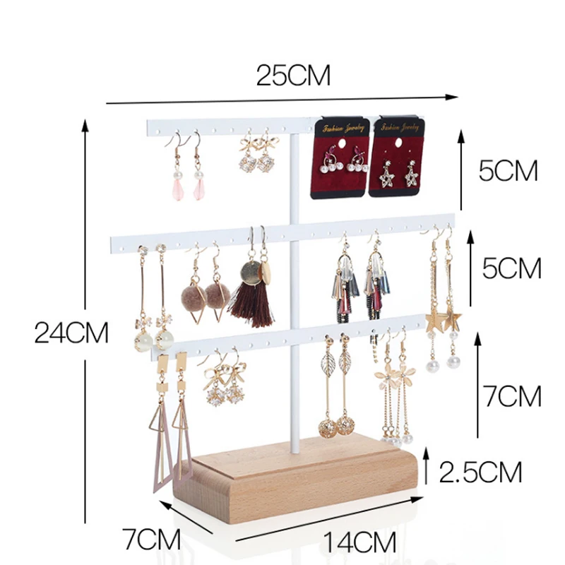 Модный органайзер для сережек с 52 крючками подвесной держатель и ожерелий