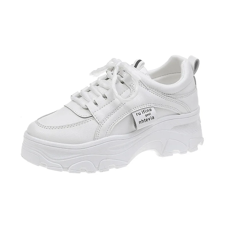 

Platform Shoes Women Sneaker New Spring White Sneakers For Women Heels Flat Shoes Woman Casual Sneaker Solid