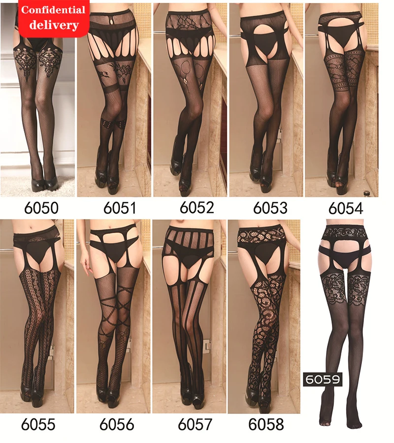 Бесплатная доставка высокая эластичная сетка чулки сексуальное женское бельё