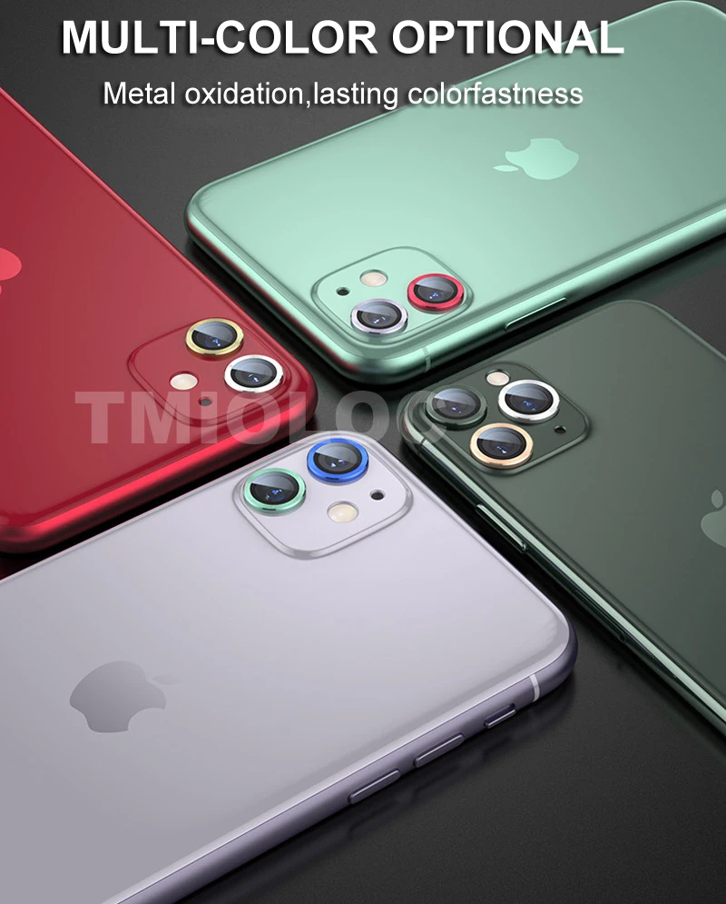 Чехол для камеры iPhone 11 Pro Max металлический защитный чехол объектива кольцевой