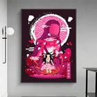 Японское аниме незуко, демонический рассеиватель, минималистичные плакаты, настенные картины, холст, роспись для гостиной, Декор, квадраты