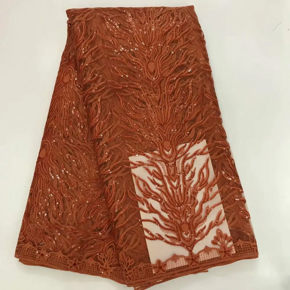 Горячая продажа Королевский синий цвет нигерийская кружевная ткань для свадьбы