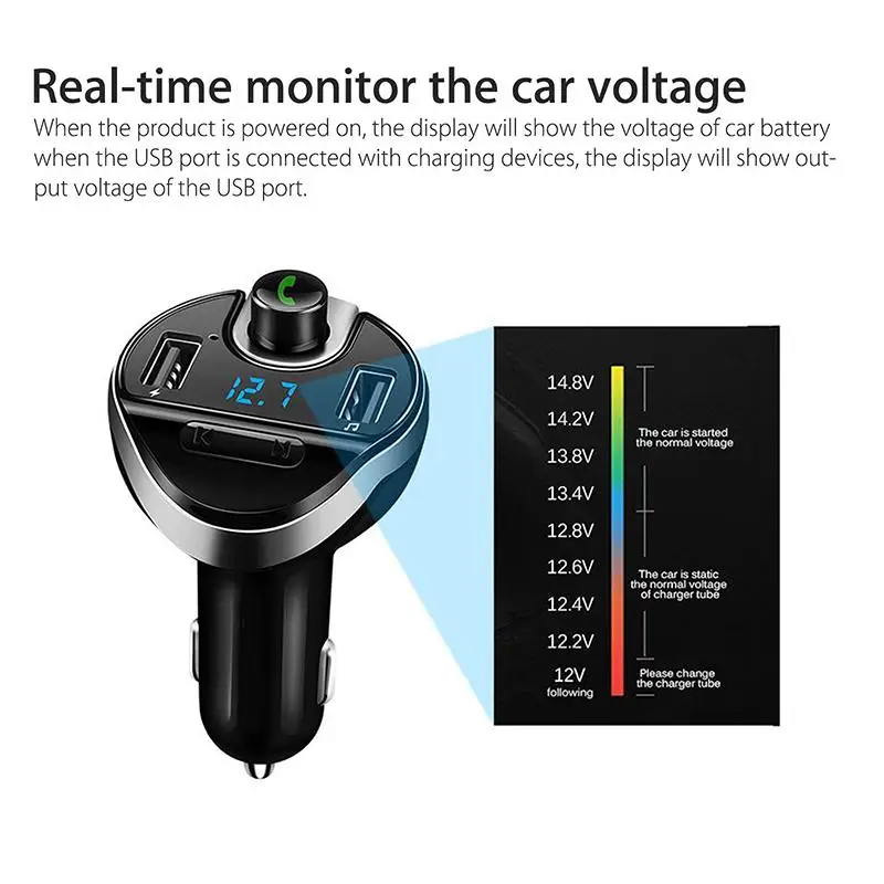 Bluetooth автомобильный комплект Usb Type-C автомобильное зарядное устройство