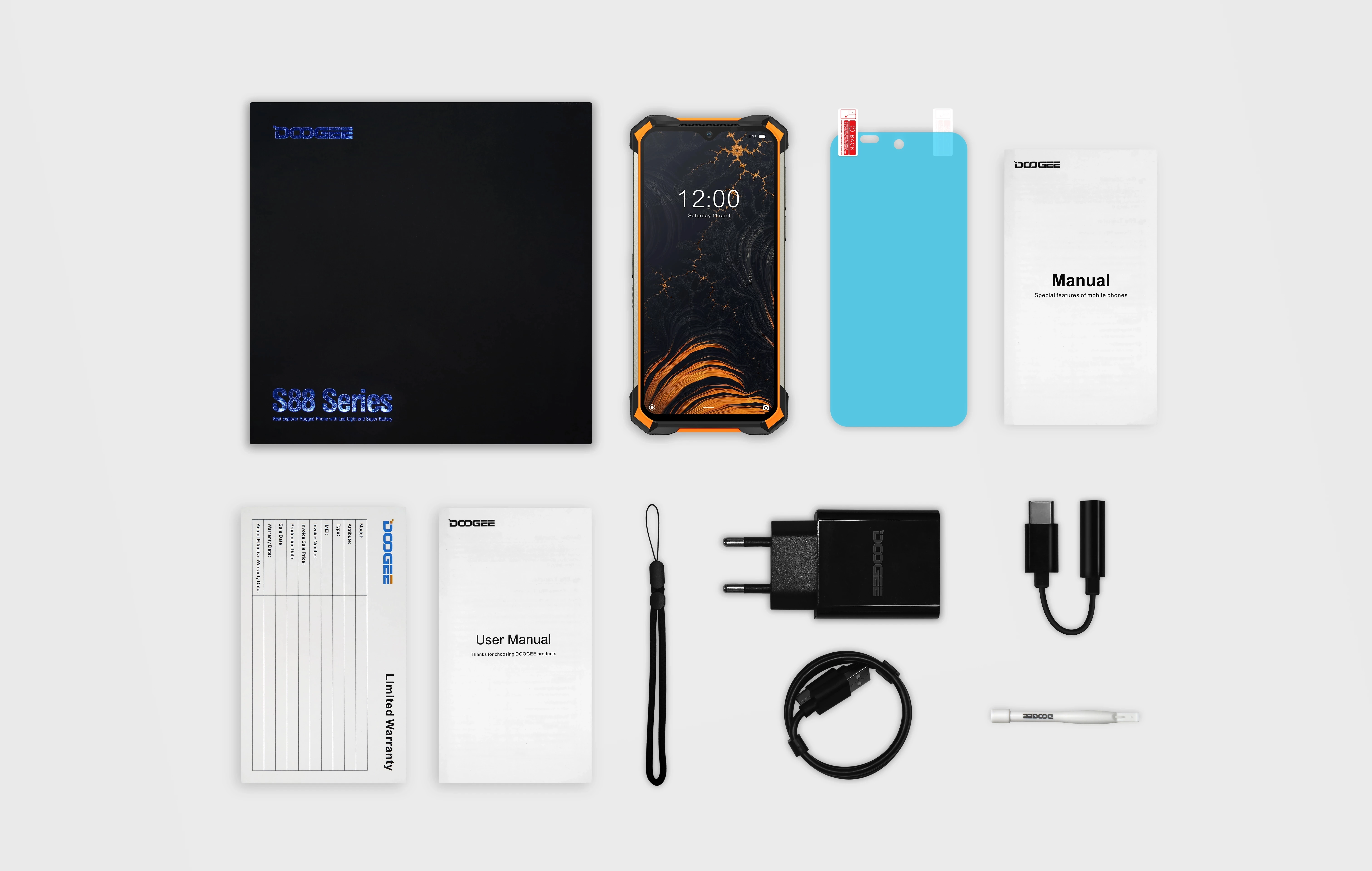 

DOOGEE S88 Plus Rugged Mobile Phone 48MP Main Camera 8GB RAM 128GB ROM 10000mAh Battrey Global Version Smartphone Android 10 OS