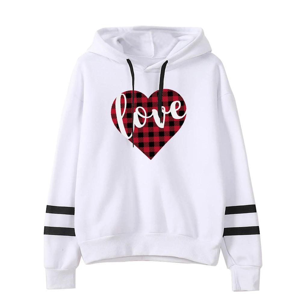 Женская одежда с сердечками повседневные пуловеры принтом Готическая толстовка