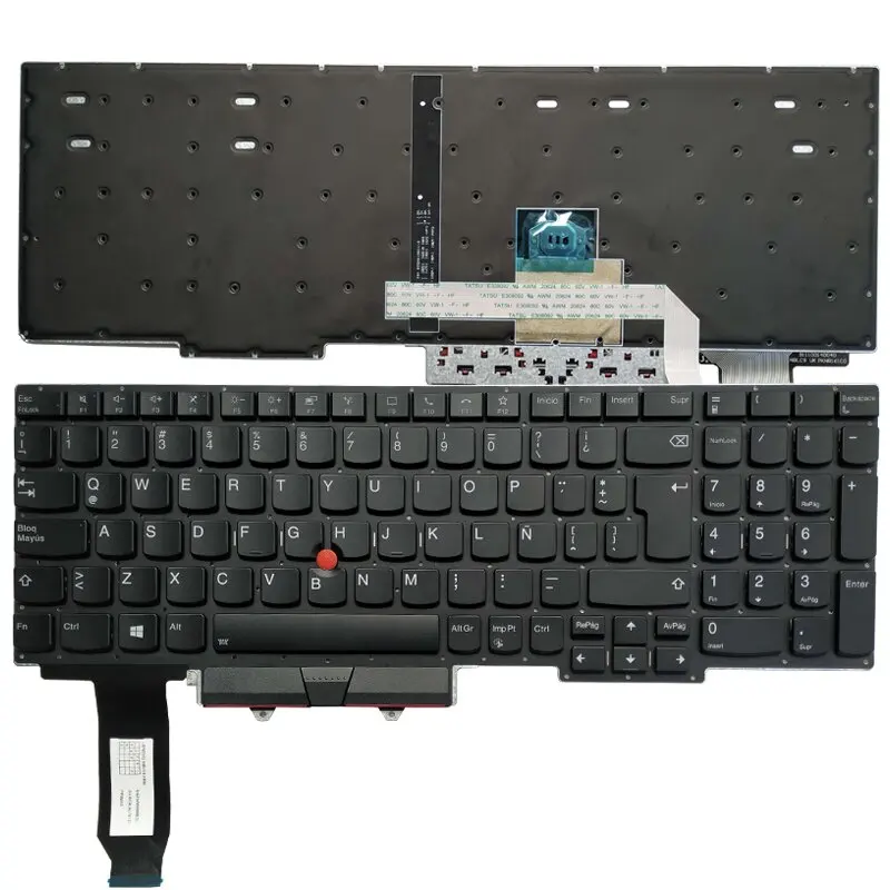 Teclado Latino Espanhol para Lenovo Thinkpad E15 Gen tipo 20t8 20t9 20td 20te Portátil la sp Layout com Luz de Fundo Novo Teclado de substituição