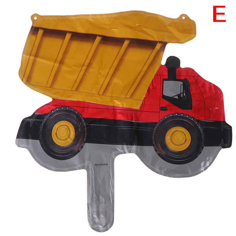 DIY Мультяшные автомобильные воздушные шары пожарная машина поезд фольгированный