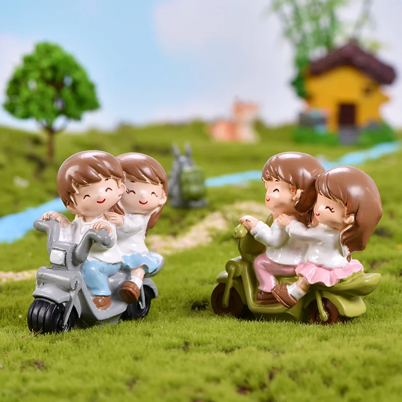 Миниатюрные аксессуары для украшения дома путешествий пары фигурка подарок на