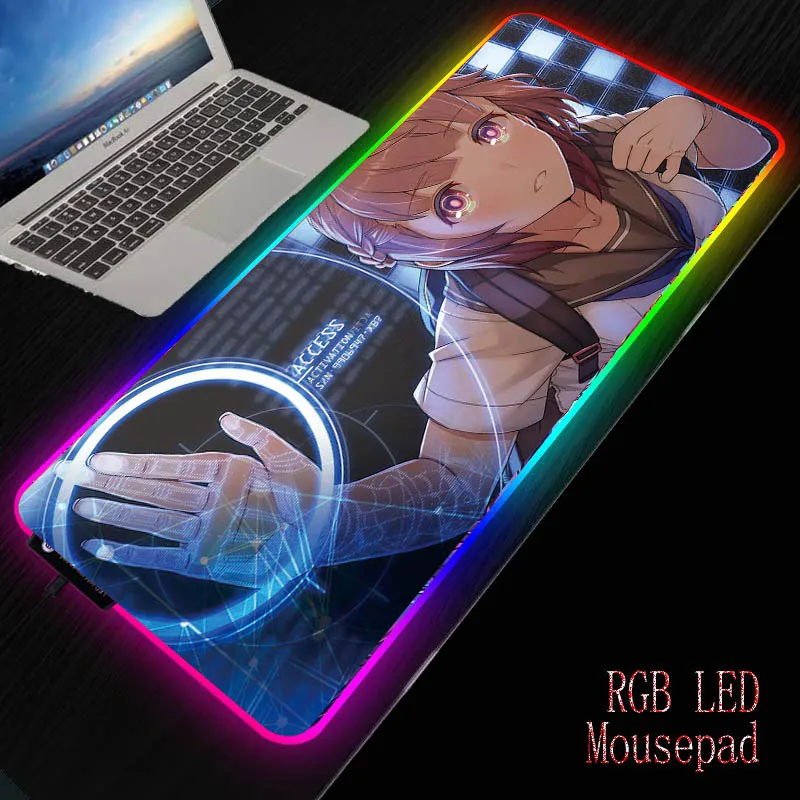 

MRGBEST Japanese Anime Cute Girl RGB /Ordinary rubber Gaming Mouse Pad XXL Decorate Table FOR Home and office table pad