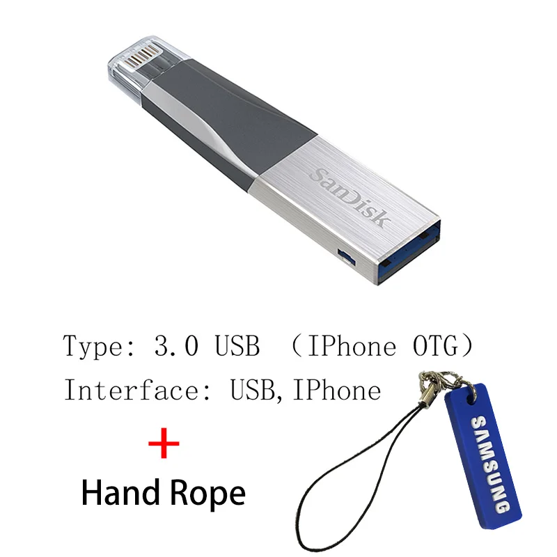 IX40N AA Двойной Флеш-накопитель SanDisk флеш-накопитель USB 3,0 128 Гб 64 ГБ 32 ГБ оперативной памяти, 16 Гб встроенной памяти, 150 МБ/с. ультра талант флеш-накопитель флеш-накопителей и флеш-накопитель флэш-диск U диск для ПК - Цвет: IX40N AA