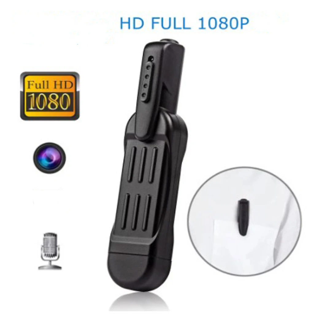 

Mini 1080P HD Mini Body Camera Pocket w/ Back Clip Rechargeable Wide Angle