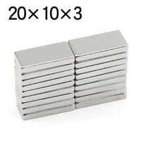 5102050 pcs 20x10x3 block ndfeb neodymium magnet n35 super powerful imanes permanent magnetic 20103