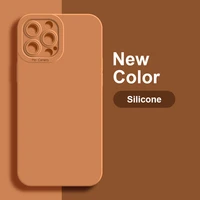 fashion phone case for iphone 13 12 11 pro xs max xr x soft silicone back cover for iphone 8 7 plus se 2020 candy color case