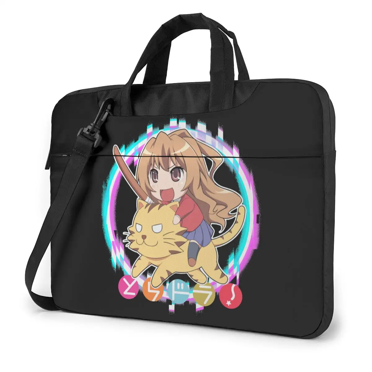 

Toradora Laptop Bag Case Bicycle Crossbody Computer Bag Shockproof Fashion Laptop Pouch
