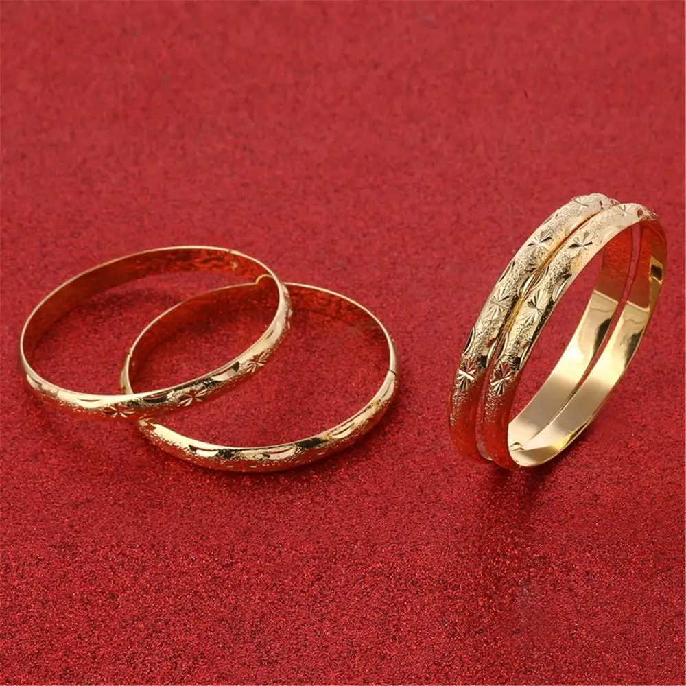 4 шт. Женский латунный браслет золотого цвета|Браслеты| |