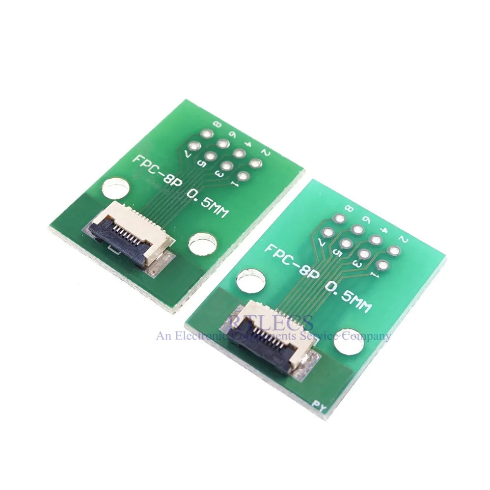 Гибкий плоский кабель FFC/FPC 2 шт. адаптер с 8 контактами от 0 5 мм до 54 x 2x4 контакта