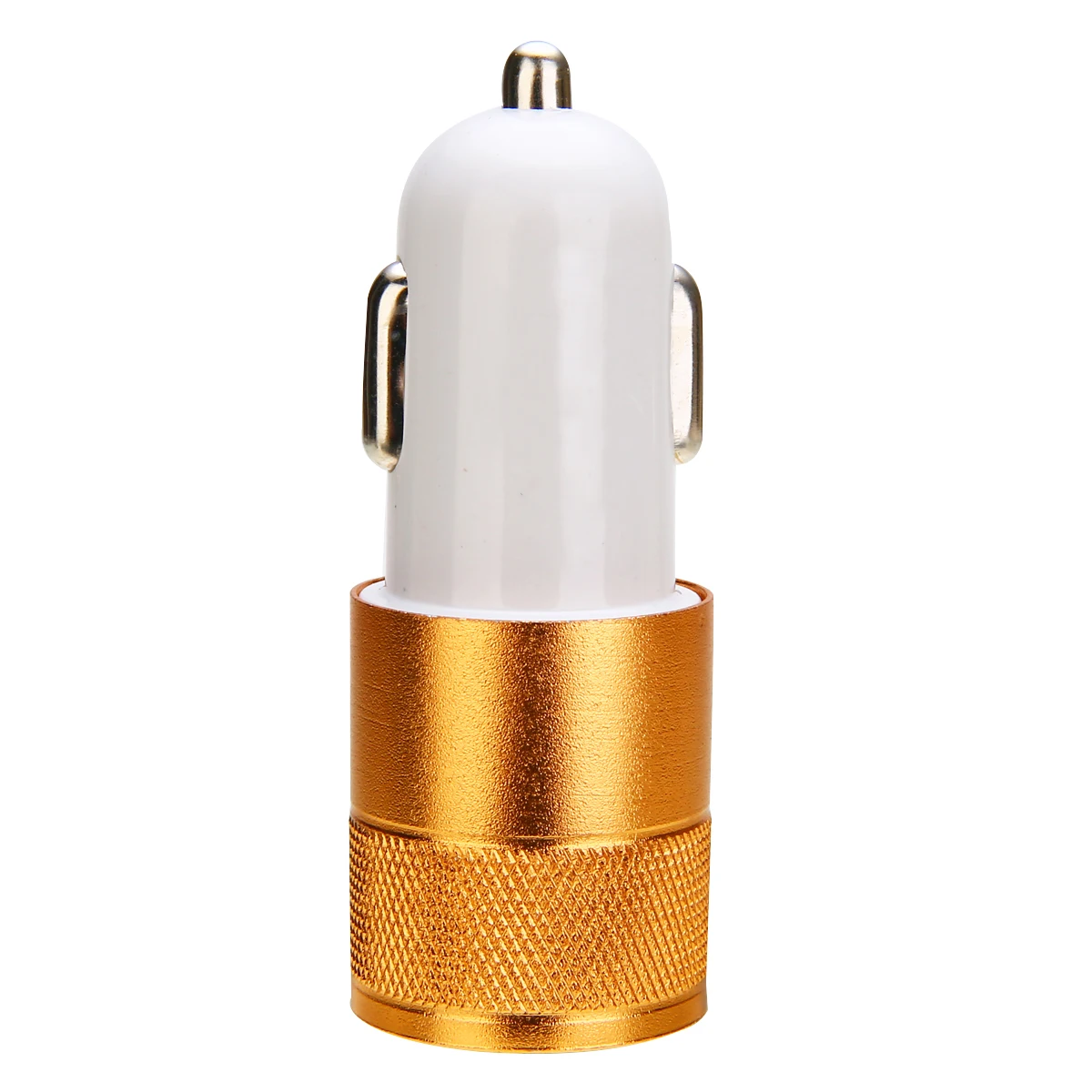 Gold Для смарт мобильный телефон 2.1A Mini Dual 2 Порты и разъёмы Переходник USB для зарядки в машине 12 V/24 V автомобильный сигаретный прикуриватель Mayitr - Название цвета: Gold