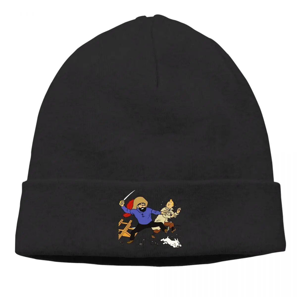 

Bonnet The Adventures of Tintin Milu Adventure Anime Cycling Knit Hat Fight Winter Warm Hip Hop Skullies Beanies Caps