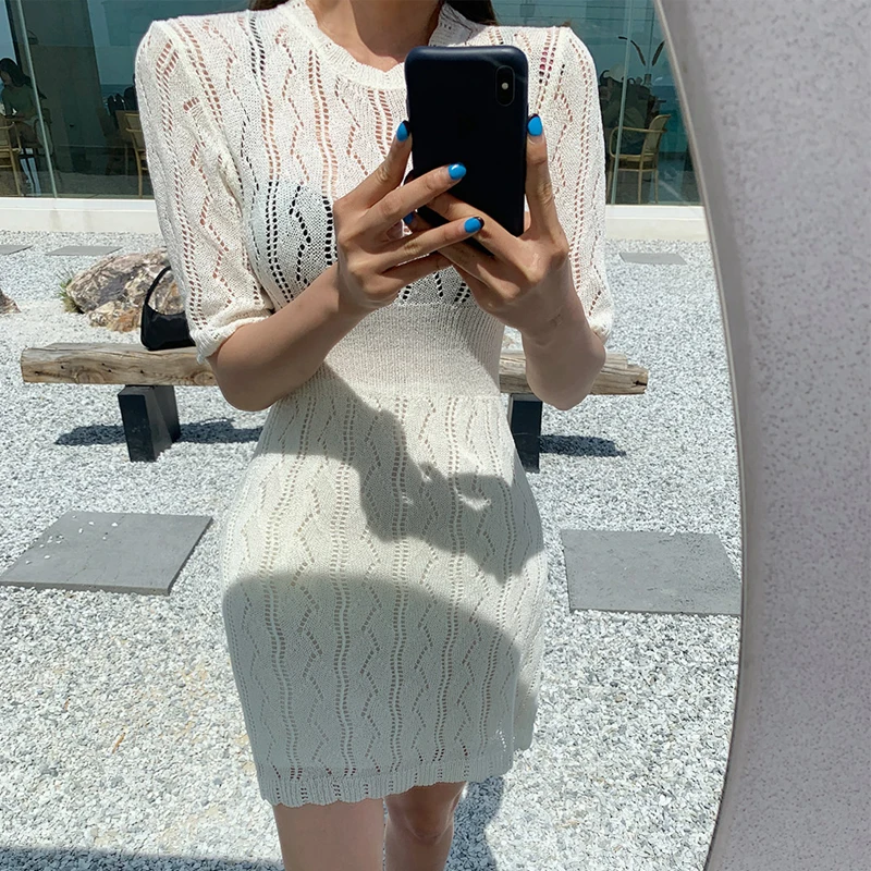 Новое Женское платье вязаные платья Длинные Макси оверсайз вязаное Vestidos