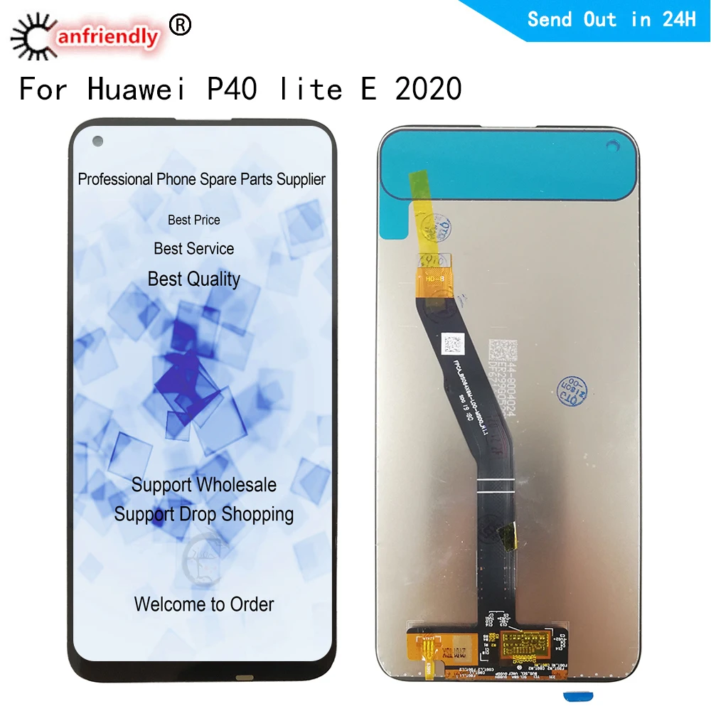 

ЖК-дисплей P40 lite E 6,39 дюйма, IPS для Huawei P40 lite E 2020, ART-L28, L29, L29N, сенсорная панель, дигитайзер, с рамкой в сборе