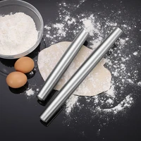 304 stainless steel rolling pin pastry tools baking accessories used to make bread biscuit dough kitchen utensils and gadgets