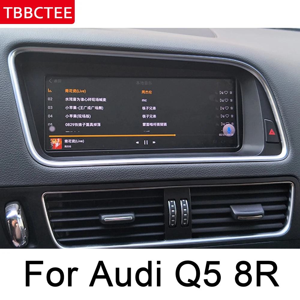 Автомобильная стерео система Android для Audi Q5 8R 2008 ~ 2017 Синий луч IPS экран GPS Navi WIFI Carpaly