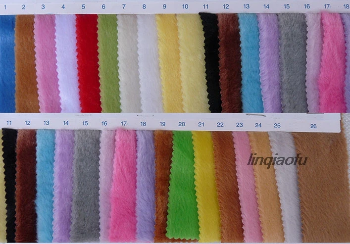 

5MM bright short plush toy pillow plush clothing fabric