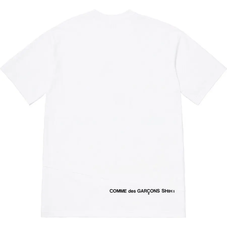 

Supreme 18FW X CDG Split Box Tee Misplaced Bogo Short Sleeve T-shirt