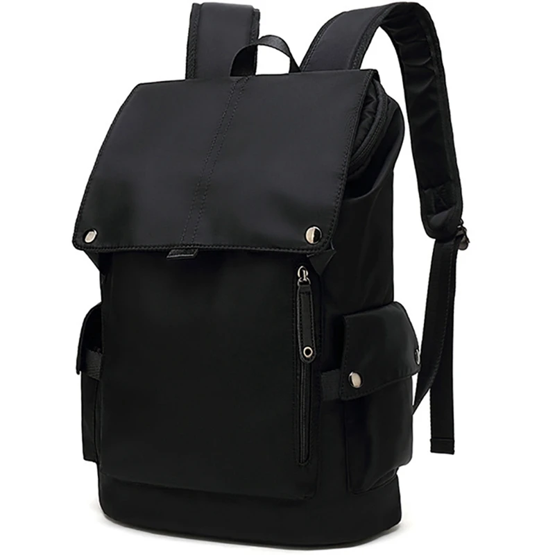 

University School Bag Casual Large-Capacity Campus Black Backpack