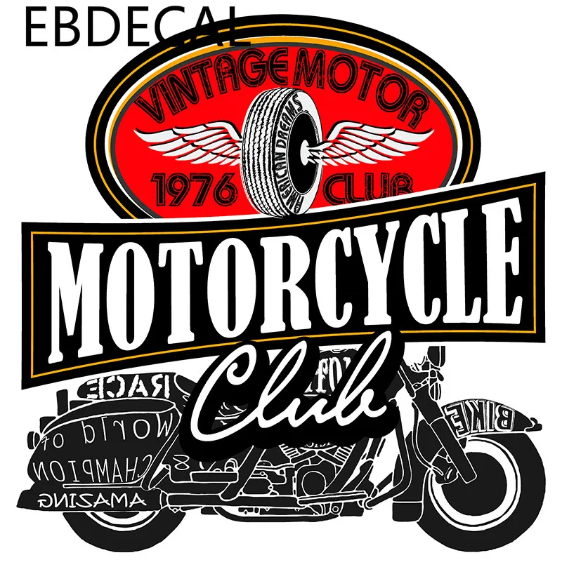 EBdecal мотоцикл для авто бампер окна стены чемодан наклейка наклейки DIY Декор CT40337 |