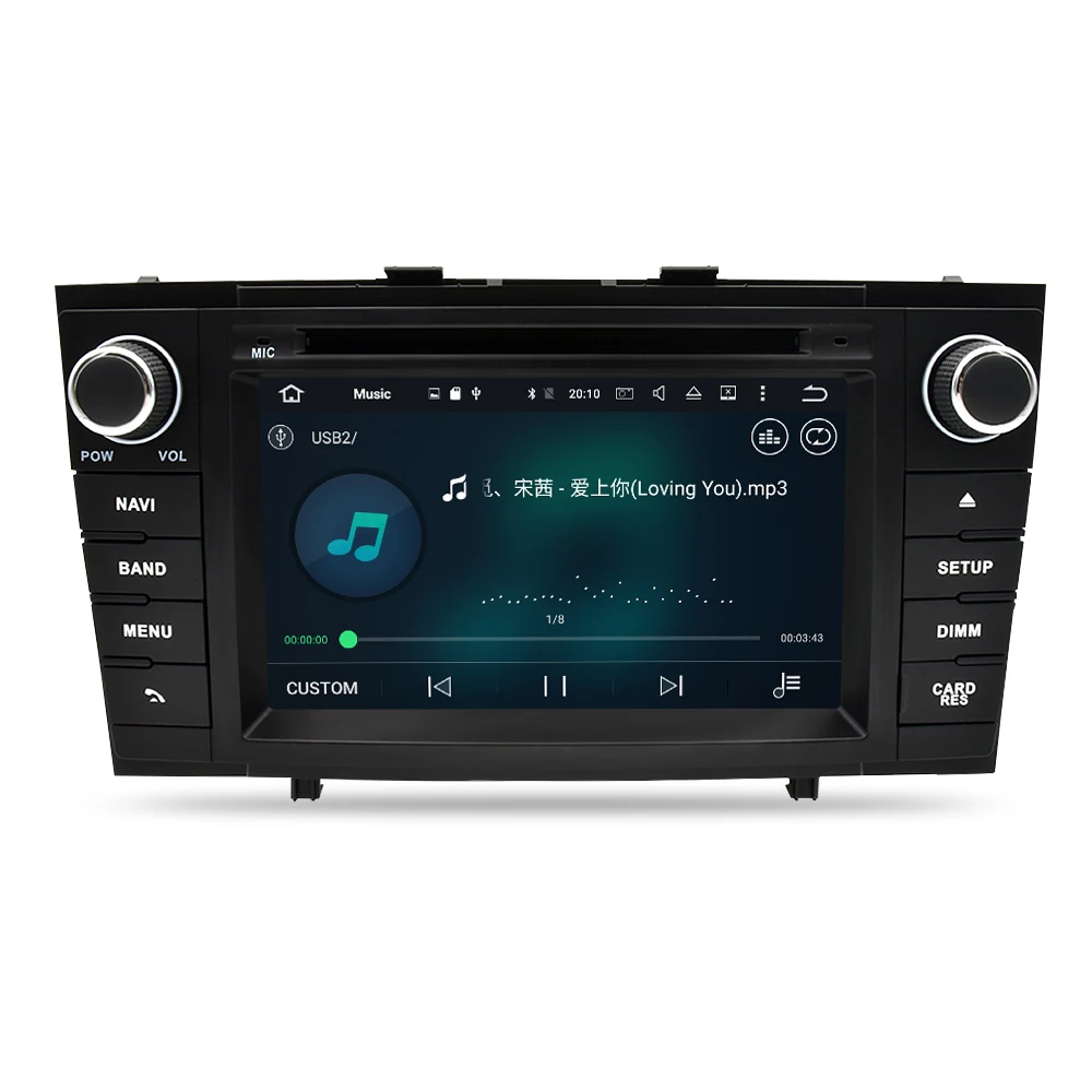 4G RAM Android 10 0 автомобильный Радио DVD GPS мультимедийный плеер для Toyota Avensis T27 2009 2015 WIFI