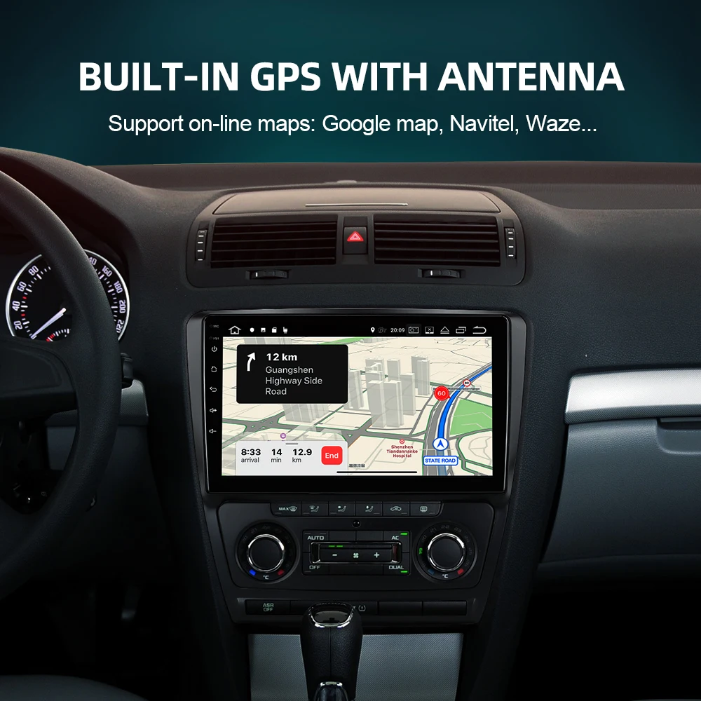ISUDAR V57S Android Авторадио для Skoda/Octavia 2009 2010 2011 2012 2013 Автомагнитола с экраном