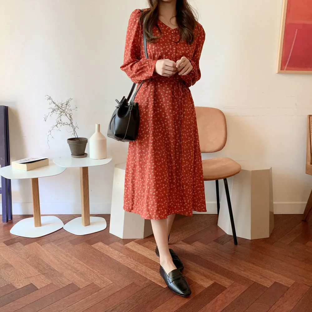 Новое весеннее платье S XL шифоновое в стиле бохо для девочек женское винтажное с