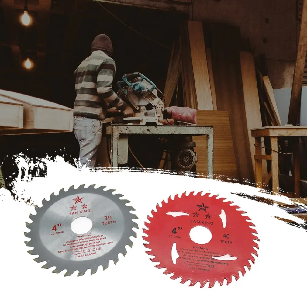 Твердосплавный деревообрабатывающий пильный диск 4 дюйма 30 зуб/40 зуб Настольная
