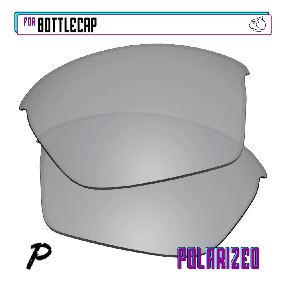 EZReplace Polarized Replacement Lenses for - Oakley Bottlecap Sunglasses - Silver P