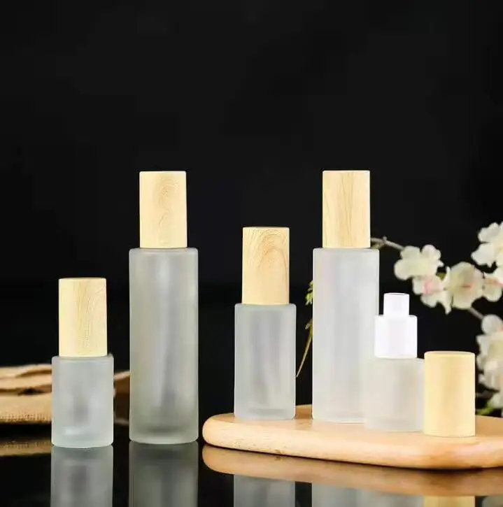 Деревянная бутылка-распылитель стеклянная для лосьона распылитель жидкости