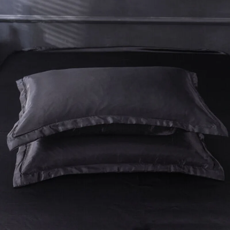 2 шт. шелковая атласная стандартная Подушка домашняя Чехол для подушки