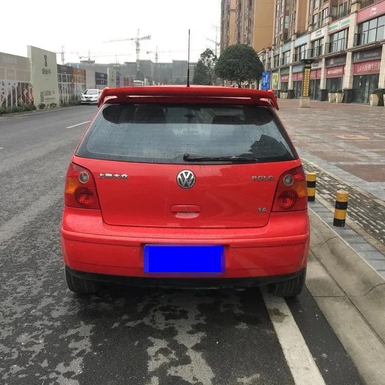 Для Volkswagen POLO 2008 2016 спойлер высокого качества ABS Материал заднее крыло автомобиля