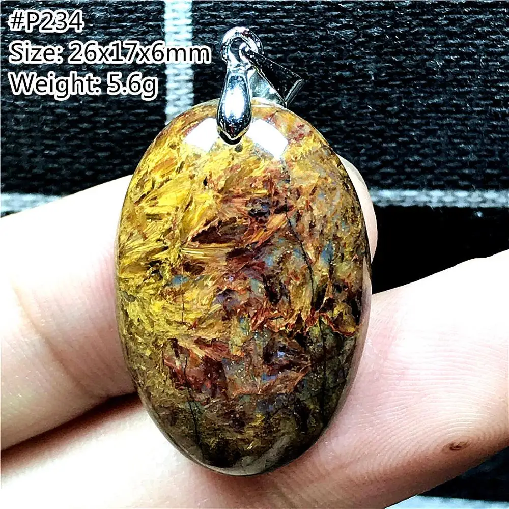 Подвеска из натурального желтого пьестерсита для женщин мужчин кристалл энергия