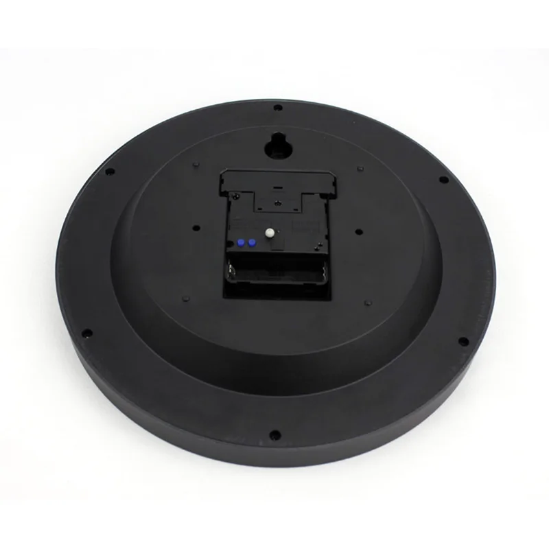

MAX HOME Black Round Wall Clock Radio Control Decorative Clock Inch Wall Clock Modern Home Decor Living Room Needle