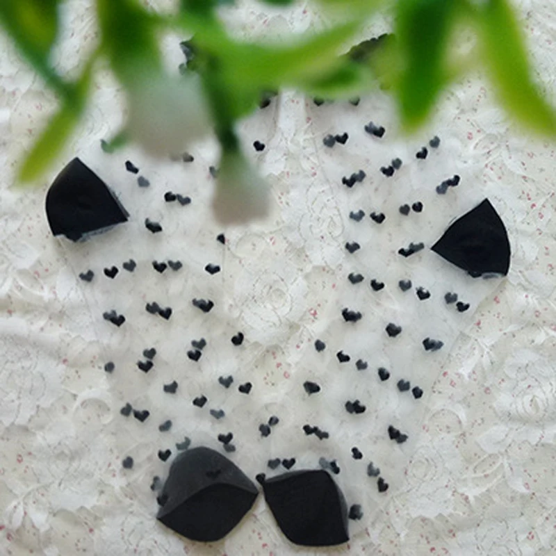 1 пара женские ультратонкие хлопковые носки с сердечками|glass silk|socks femalethin socks |