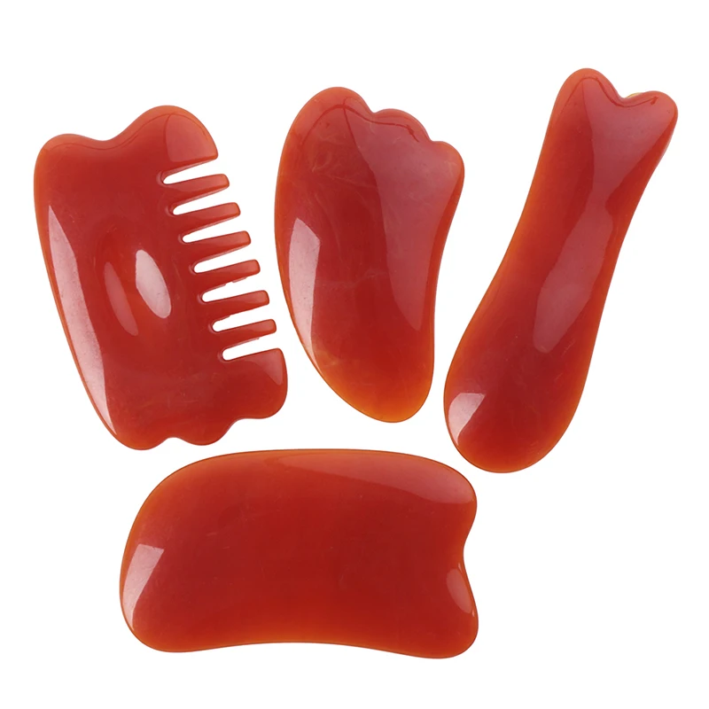 

Facial Resin Gua Sha Massage Tool Natural Resin Scraping Board Body Scraper Crystal Scratching Guash Health Care Massager