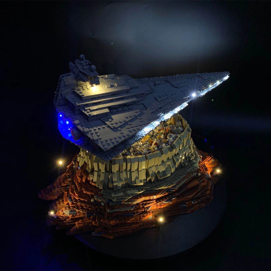 Светодиодный светильник ing Kit для MOC Jedha City и Empire модель космического корабля