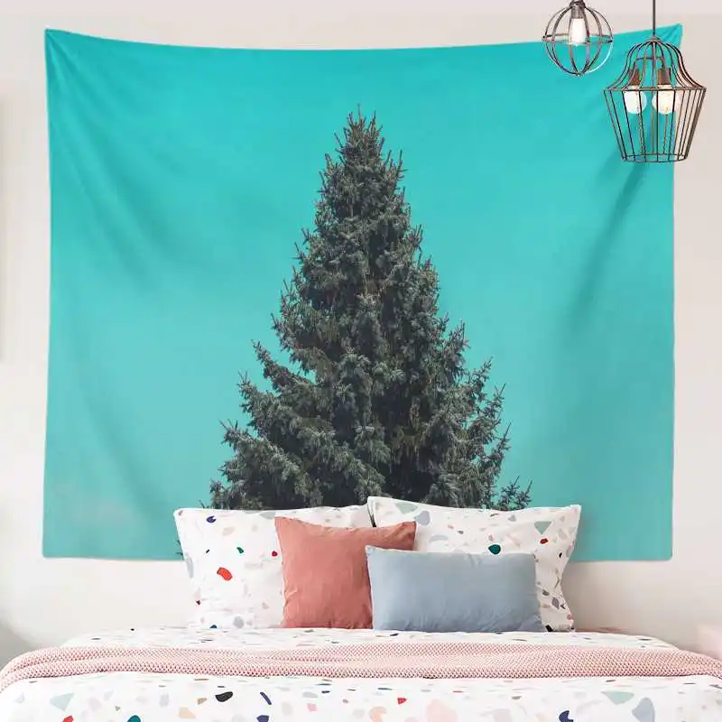 Fondo de pared para dormitorio, tapiz para habitaci&oacute;n de estilo minimalista Simple, dise&ntilde;o individual, planta creativa de moda para el hogar-4